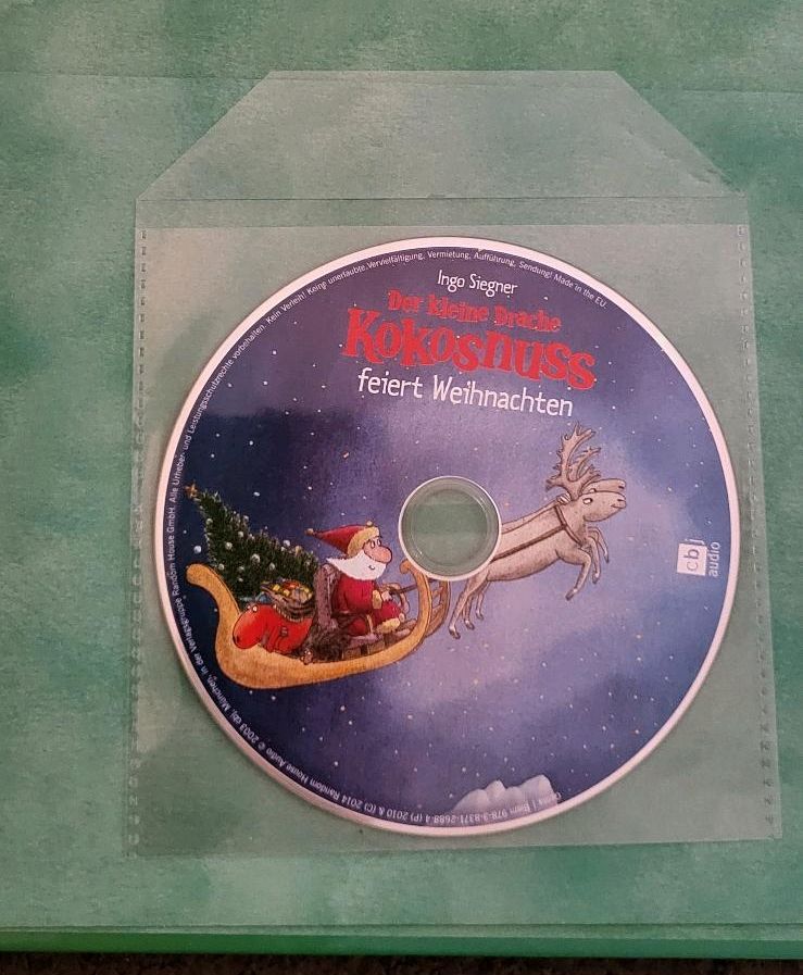 Buch Drache Kokosnuss bastelt für Weihnachten * mit CD Kokosnuss in Scheden