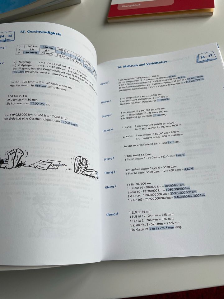 Mathe 5./ 6. Klasse Übungsbücher in Falkensee