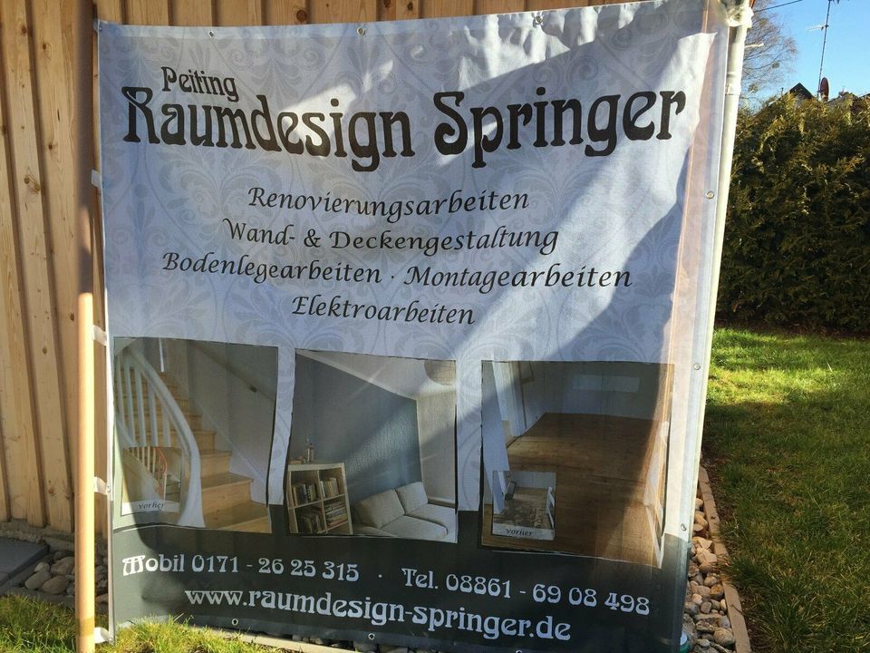 Kreative Oberflächengestaltung, Parkett, Diele, Kork schleifen in Peiting