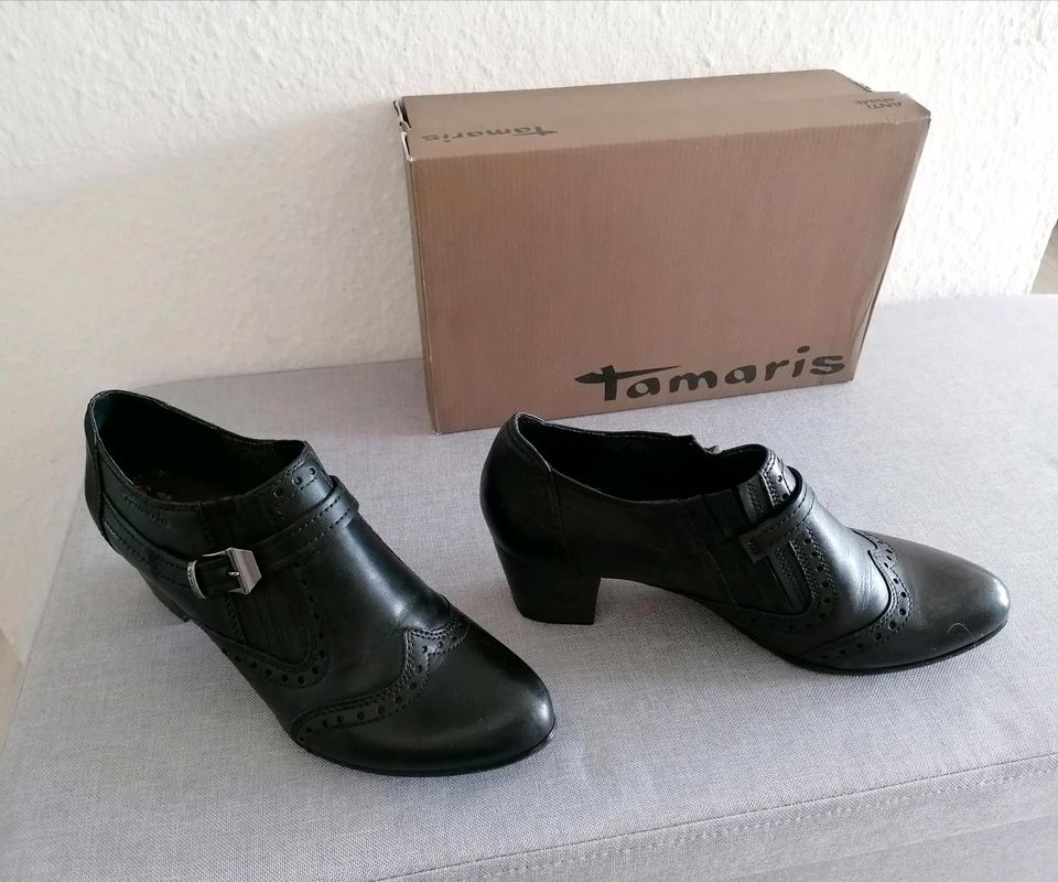 Wie NEU! Sehr schöne TAMARIS Damen Schuhe ❤️ Schwarz, Größe 41 in Konstanz