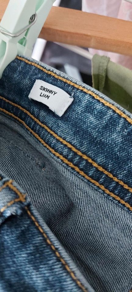 Größe 170, 15 Jahre, Jack & Jones - Jeans, skinny Liam, blau, Jun in Taunusstein