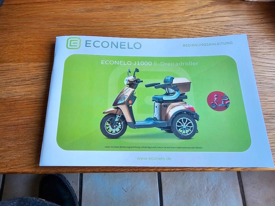 Elektromobil Roller Scooter ECONELO J1000 in Dorsten