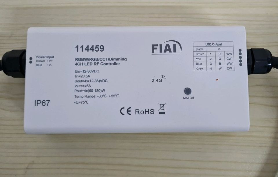 Funk Mesh PWM Controller LED IP67 1-4 Kanal 12-36V in Tittling