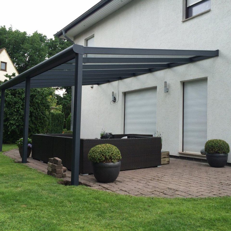 Dolle Terrassenüberdachung aus Aluminium und VSG Glas 6 x 3,5 mtr in Bremen