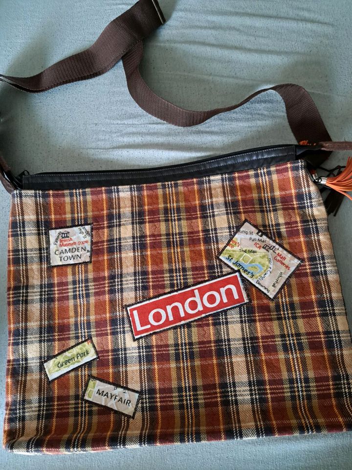 Große London Schultertasche handgemacht in Haltern am See