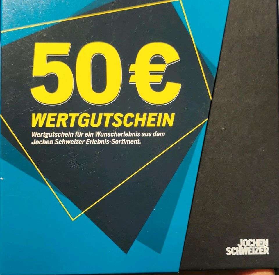 €50 Jochen Schweizer Wertgutschein ohne MBW, gültig bis Ende 2025 in Kiefersfelden