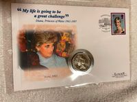 Diana Princess of Wales 1961-1997 Mit Briefmarke und Münze Hessen - Ranstadt Vorschau