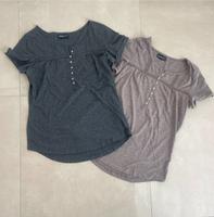 2 Shirts beige und grau Gr 40 Hessen - Erlensee Vorschau