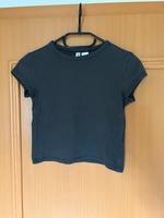 T-Shirt bauchfrei Gr. XXS von H&M in grau Sachsen - Mittweida Vorschau