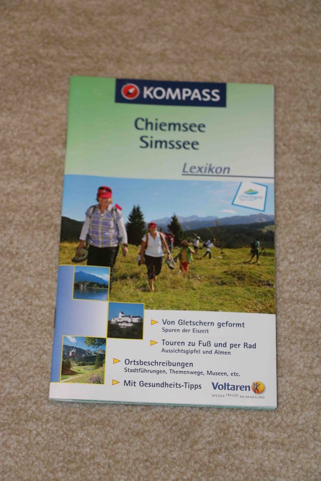 Rad-Wander-Karte u. Lexikon von Kompass zum Chiemsee / Simssee in Behrendorf