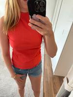 Mango Top Shirt Stehkragen Hochgeschlossen koralle Orange Gr. S Baden-Württemberg - Sachsenheim Vorschau