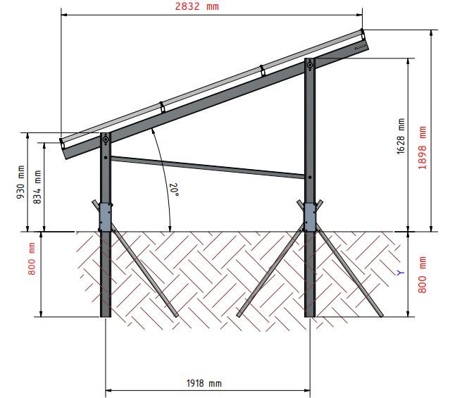 Solprime 15RPC_3x8_20° UK für solare PV-Freifläche in Veilsdorf