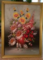 Ölgemälde Blumen sehr dekorativ ca 79cm x 57,5 cm gerahmt wohnfer Thüringen - Arnstadt Vorschau
