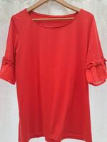 S.Oliver, Shirt/Bluse, 44/46, rot, Volant Nordrhein-Westfalen - Rhede Vorschau