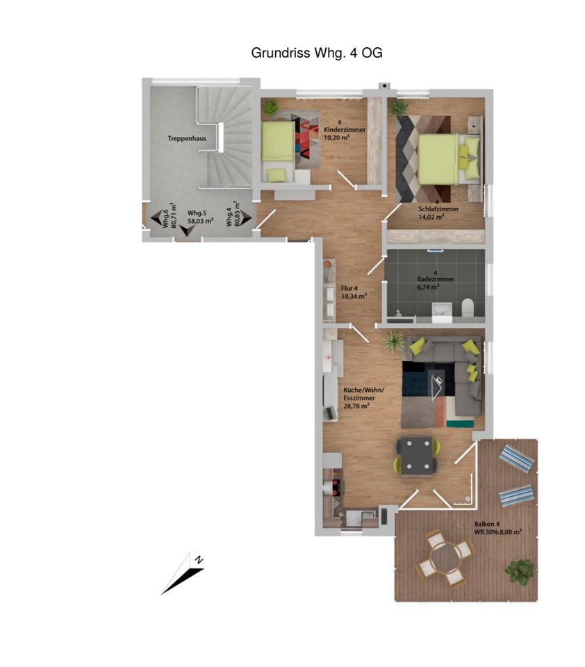 Schöne Neubau-Wohnung in Bischofsmais mit Balkon in Bischofsmais