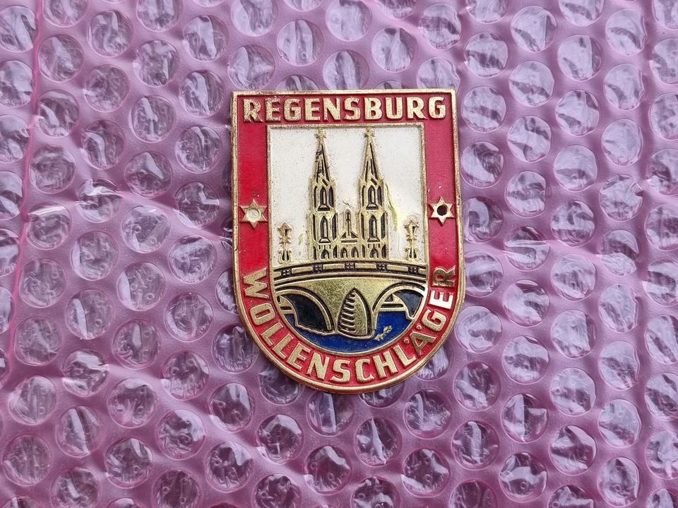 Emblem Werbeschild Ford Wollenschläger Regensburg Schild Blech in Wenzenbach