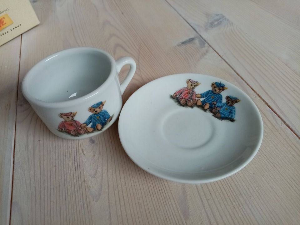 Steiff Kindertasse mit Untertasse, unbenutzt, OVP beschädigt in Fahrdorf