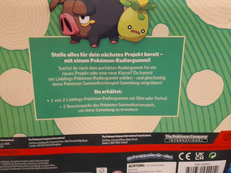 Pokemon  45491  Back to School 2er Pack Booster  m. Radiergummi in Hannover