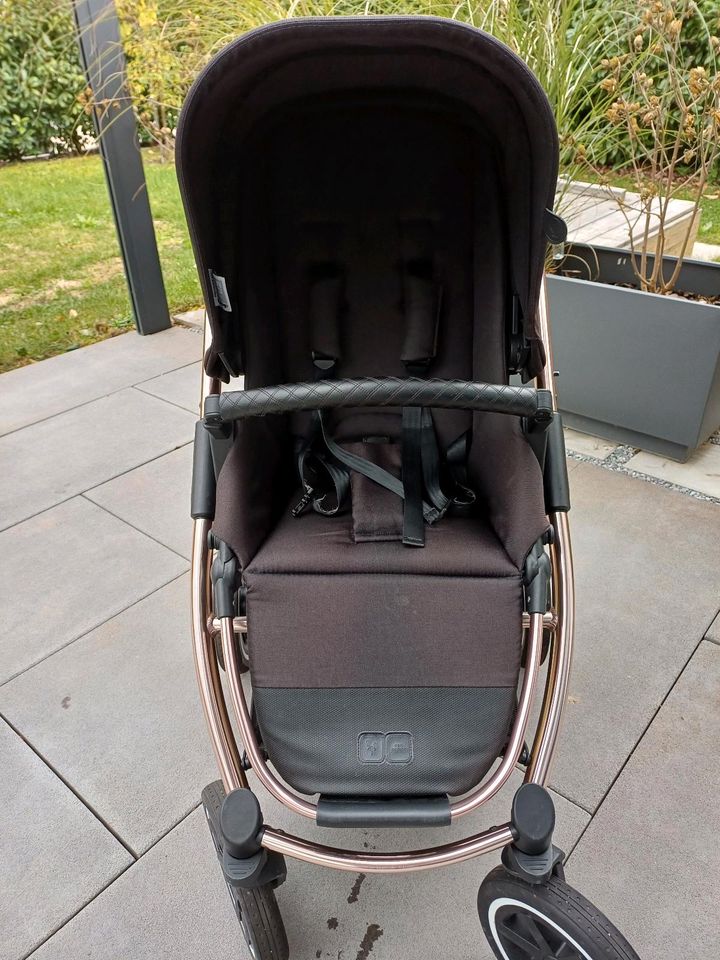 ABC Design Samba Kombi-Kinderwagen Diamond Schwarz Wanne & Buggy in Gau-Bischofsheim