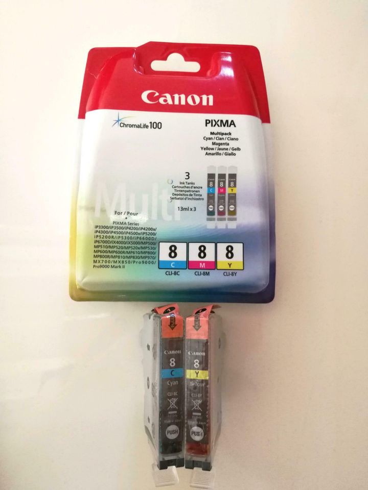 Canon Pixma Tinte Set Nr. 8 (blau/gelb) NEU in Sachsenheim