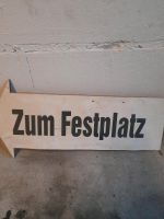 DDR SCHILD 'ZUM FESTPLATZ' Sachsen - Meißen Vorschau