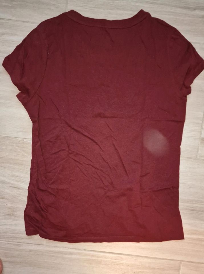 Aeropostale T-Shirt  bordeaux S M 38 40 in Gladbeck