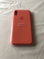 Original Apple iPhone X Silikon Hülle Koralle, Pfirsich - Rosa Bayern - Ebern Vorschau