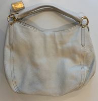 Car Shoe Ledertasche by Prada Group creme mit Gold Bayern - Gauting Vorschau