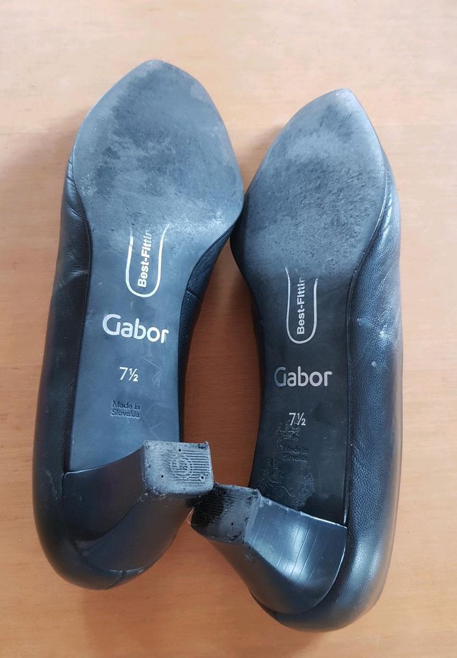 Gabor Pumps schwarz Größe 7,5 41 in Knittlingen