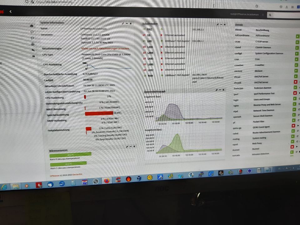 SOPHOS UTM220+ Firewall Überholt Tuning+Gewährleistung in Ribbesbüttel