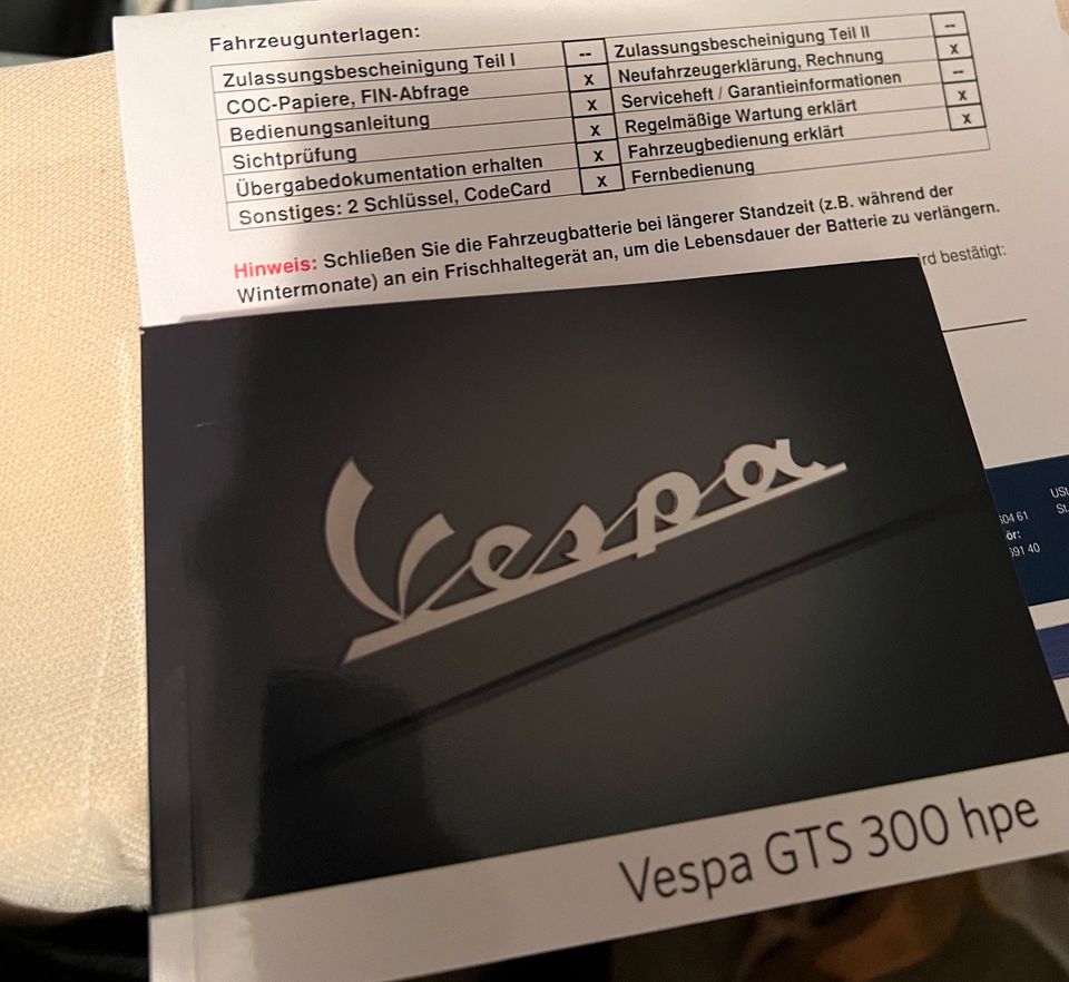 VESPA GTS 300 RACING SIXTIES ORIGINAL‼️  905 km in Isen