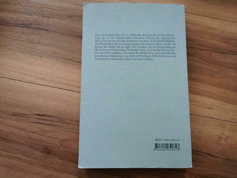 Althochdeutsches Wörterbuch von Rudolf Schützeichel, 6. Auflage in Weimar