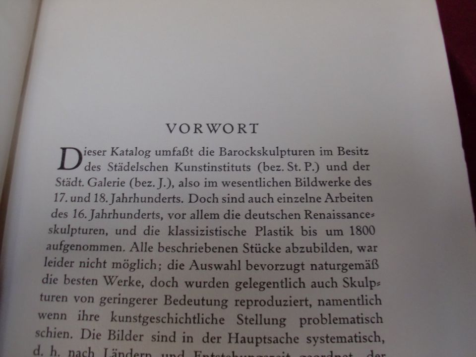 Buch. Barock Plastik von 1924. in Düren