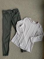 Set Skinny Jeans Khaki Longsleeve Top - Zara COS Niedersachsen - Göttingen Vorschau