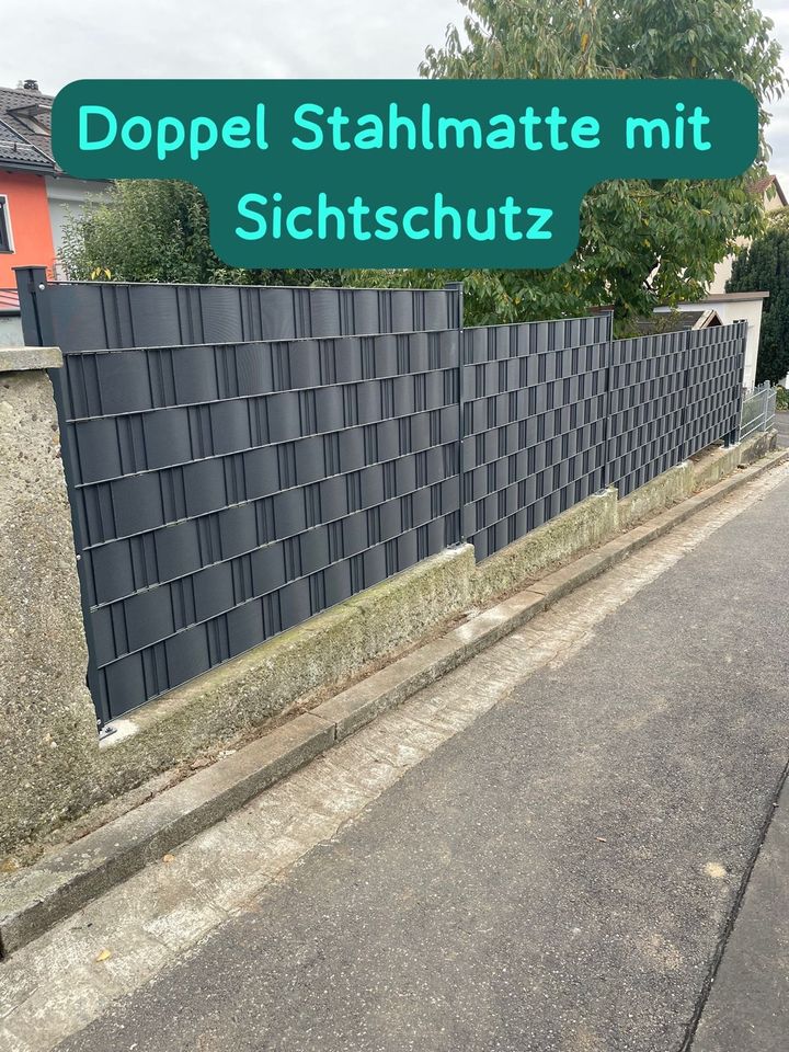 zaun doppelstabmatten Tor Tür Montage in Nürnberg (Mittelfr)