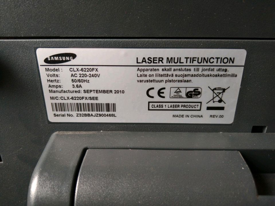 Samsung CLX-6220FX Scanner, FAX, Laserdrucker DEFEKT in Herne