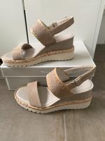 Tamaris Sandalen Sandaletten hellbraun taupe Stickerei Baden-Württemberg - Rielasingen-Worblingen Vorschau