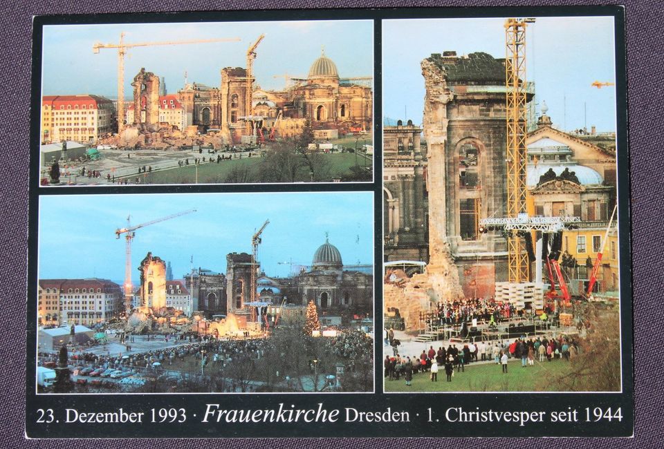 Postkarte Ansichtskarte Frauenkirche Dresden 1993 in Ehingen (Donau)