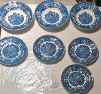 11x Enoch Wedgwood Wooantike Telle Porzellan Speise Blau Set Top! Nordrhein-Westfalen - Siegen Vorschau