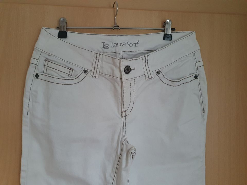 Damenjeans "Laura Scott" creme/weiß Gr. 40 in Schwanau