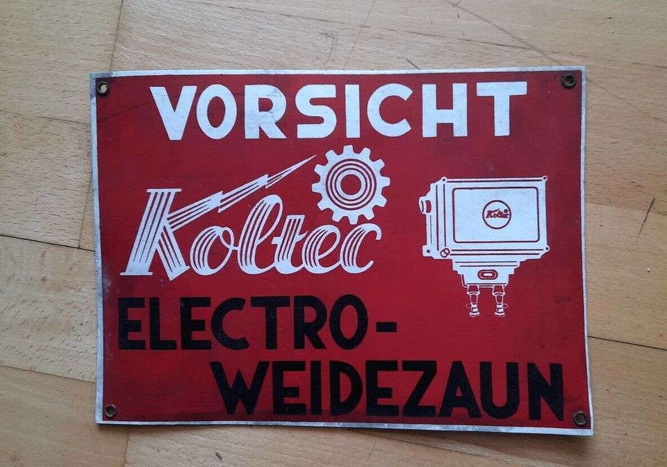 Warnschild Vorsicht Elektro Weidezaun 22,5 x 16,5 cm in Rehlingen-Siersburg