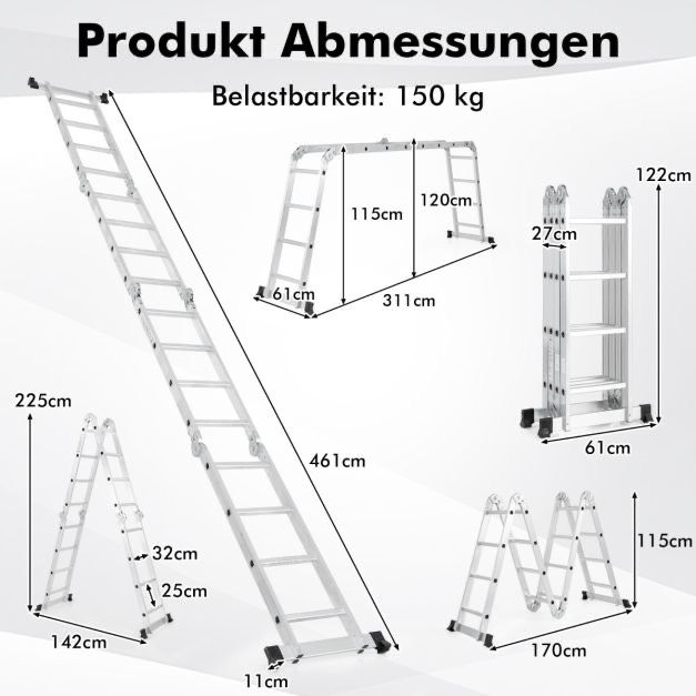 Leiter, 7 in 1 , 4,6 m, NEUWARE, 155€* in Köln