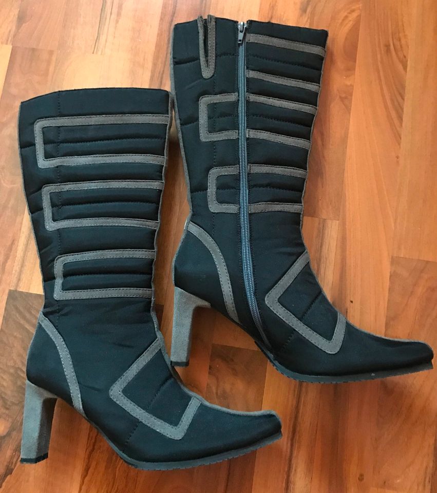 w/NEU! Stiefel Jette Joop Gr. 40 40,5 schwarz grau Hoher Neupreis in Hütschenhausen