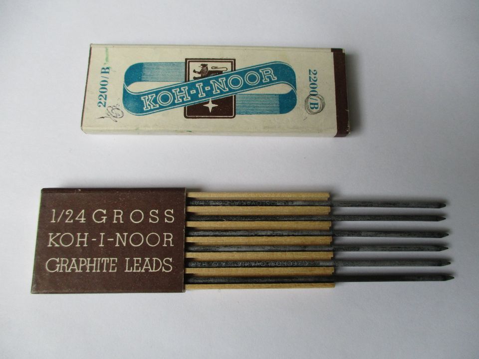 Graphite Leads, Fa. Koh-I-Noor, 5 Stück, 1/24 groß, 2200/B, in Berlin