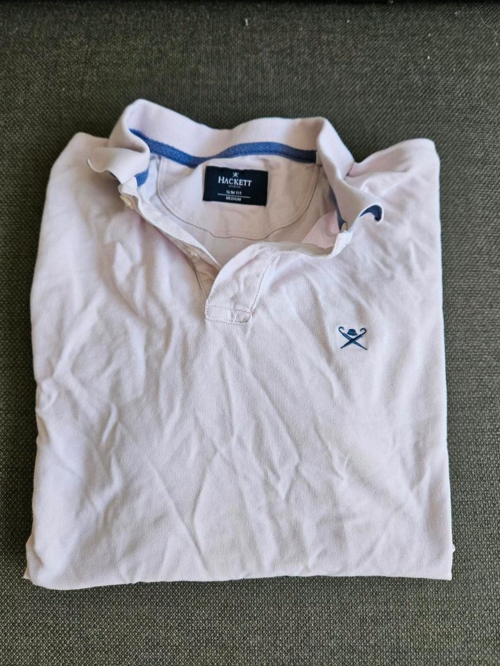 HACKETT Poloshirt 4x: rosa, weiß, blau, grau slim-fit Gr. M in Frankfurt am Main