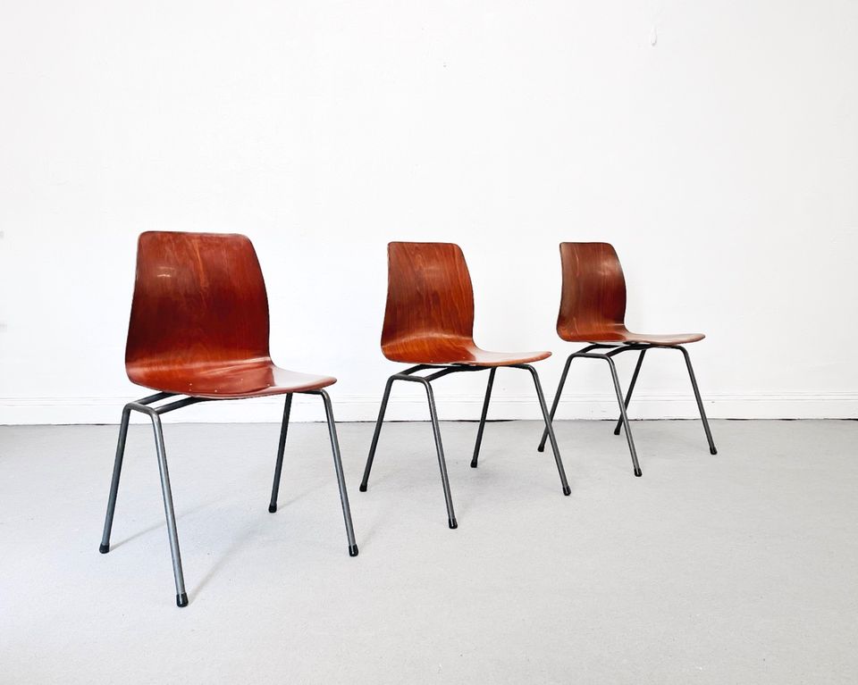 1/12 seltene Pagholz Stühle Chairs Teak Loft Esszimmer Industrial in Berlin