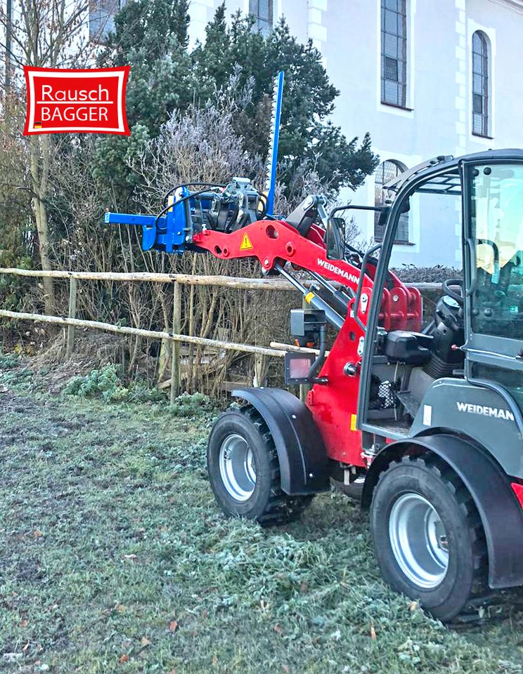 Slanetrac SA800 Heckenschere mit Konsolen für Weidemann Hoflader in Lindlar