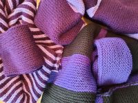 Neu Schal + Stirnband Wolle selbst gestrickt handmade Handarbeit Baden-Württemberg - Asperg Vorschau