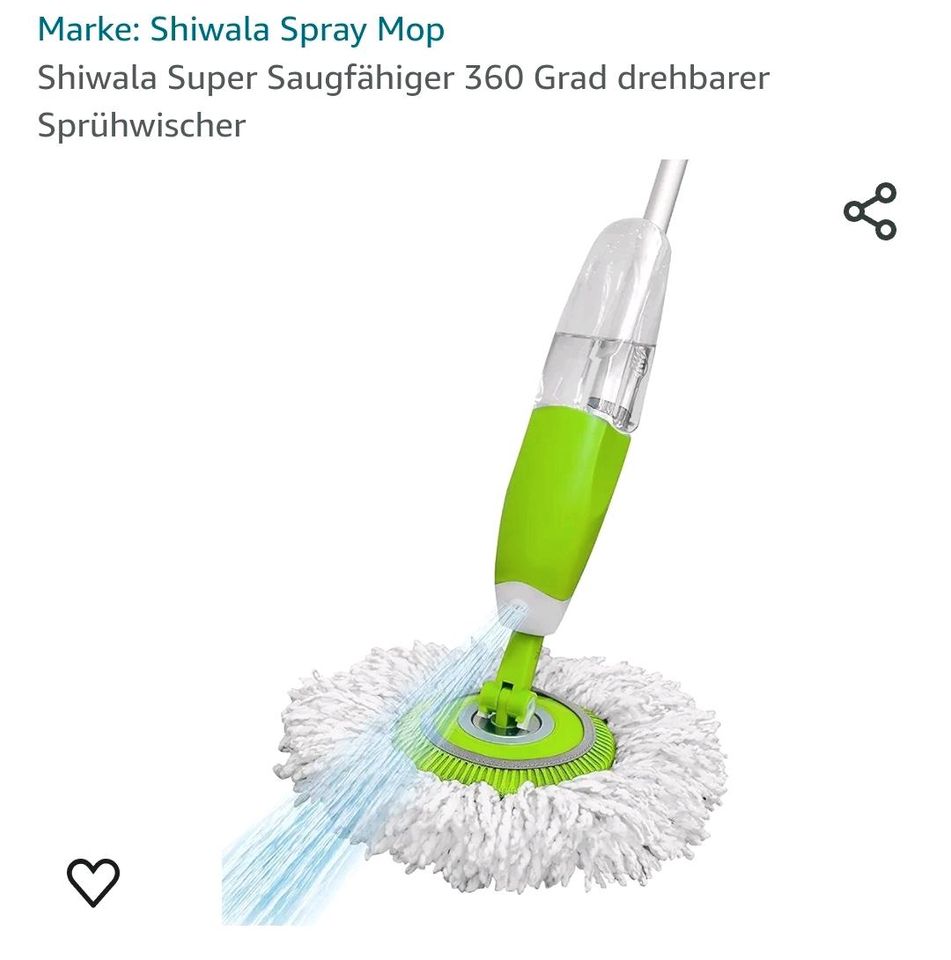 Shiwala Spray-Mop mit Sprühfunktion zu verksufen in Plauen