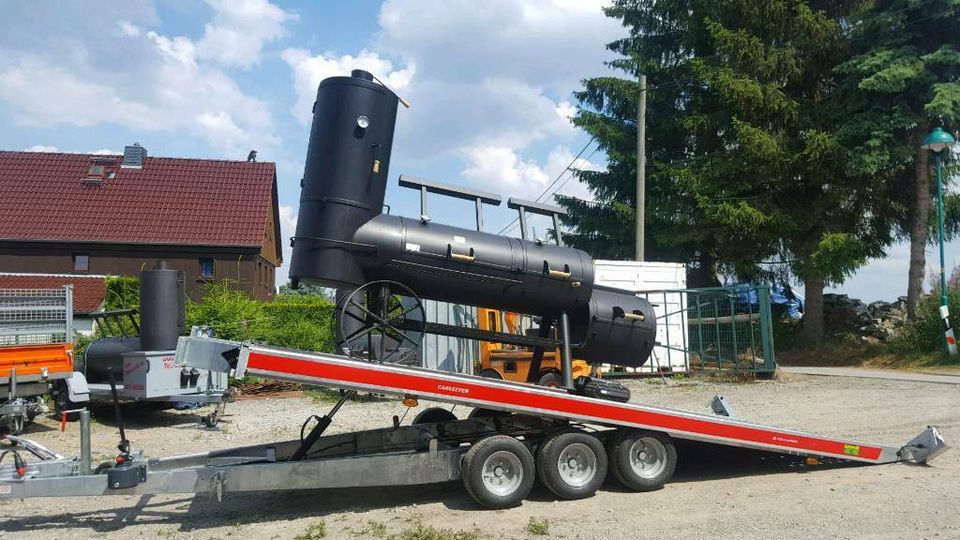 XXL 30 Zoll BBQ Smoker mieten Catering Party Event Grill Gastro in Burkau